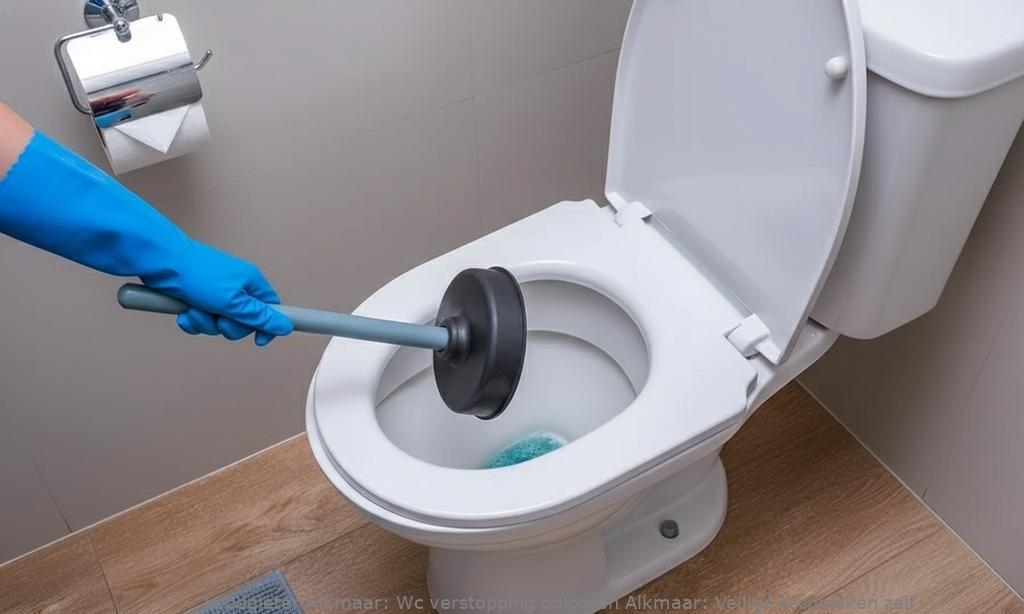Wc verstopping oplossen Alkmaar: Veilige technieken zelf